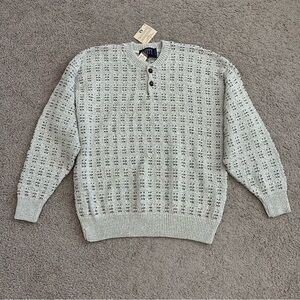 Liberty Henley Knit Sweater Mens Size XXL